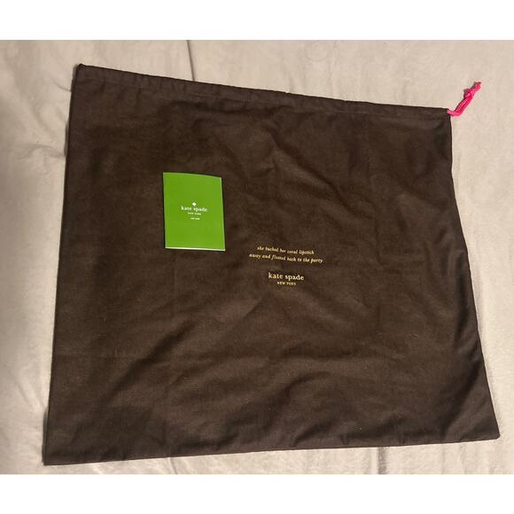 NWT Kate Spade Carlisle Street Elena Patent Leather Black and Grey Purse Handbag